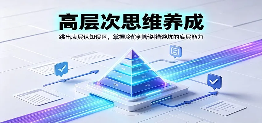 高层次思维养成：跳出表层认知误区，掌握冷静判断纠错避坑的底层能力-续财库