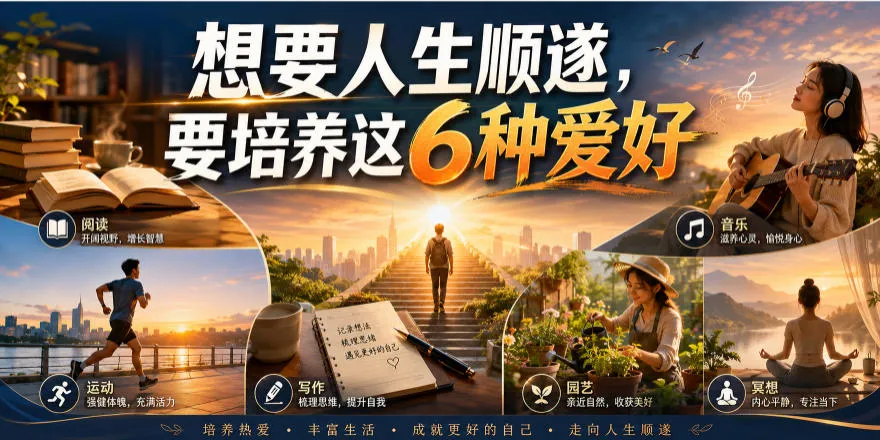 公众号付费文章:想要人生顺遂,要培养这6种爱好-续财库