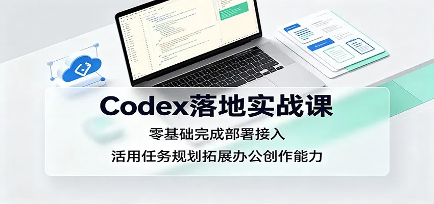 Codex落地实战课：零基础完成部署接入，活用任务规划拓展办公创作能力-续财库