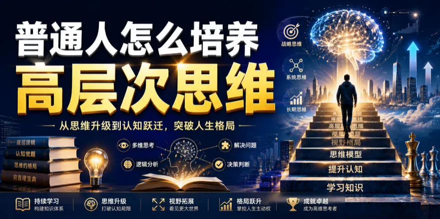 公众号付费文章:普通人怎么培养高层次思维-续财库