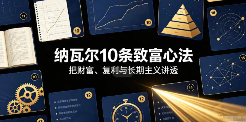 付费文章:纳瓦尔10条致富心法-续财库
