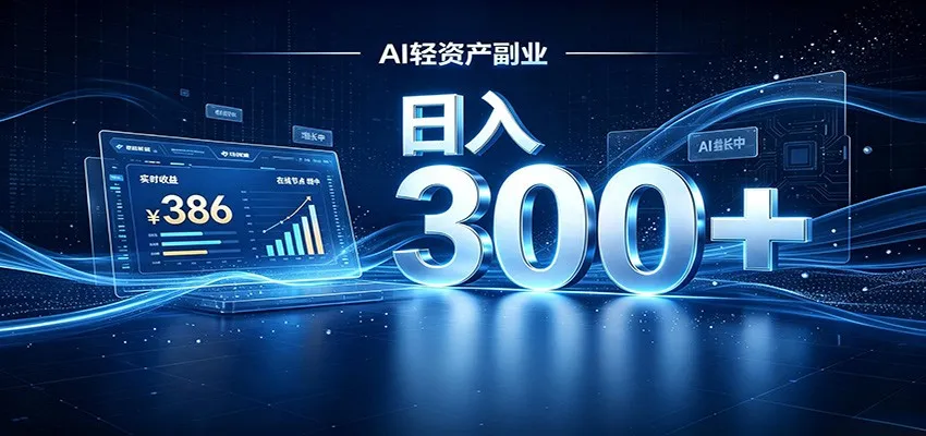 2026 AI轻资产风口，Token中转站小白可入局，日入300+-续财库