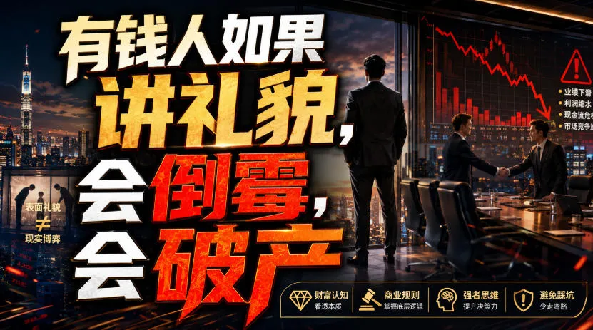 付费文章:有钱人如果讲礼貌,会倒霉,会破产-续财库