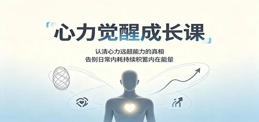 心力觉醒成长课：认清心力远超能力的真相，告别日常内耗持续积蓄内在能量-续财库
