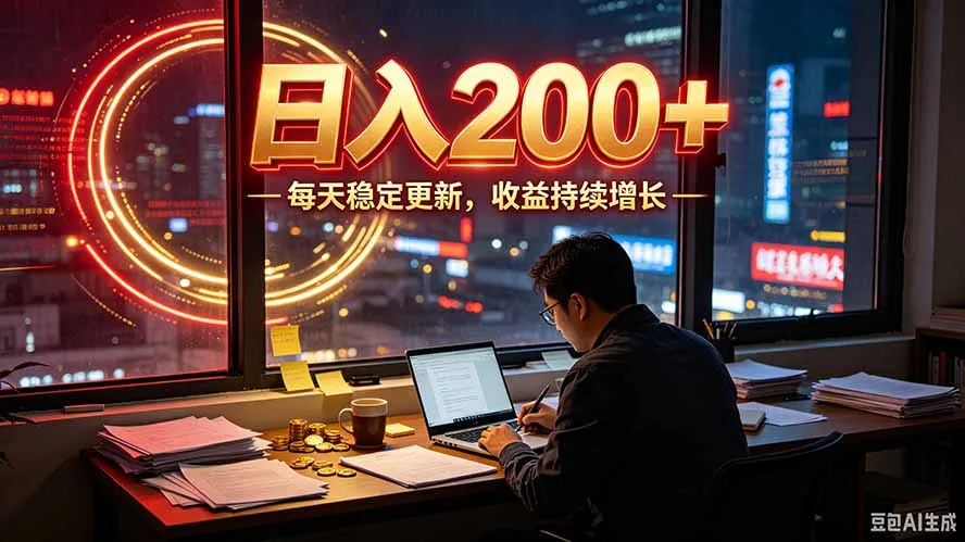 番茄达人变现新玩法，全自动运行 每日300+-续财库