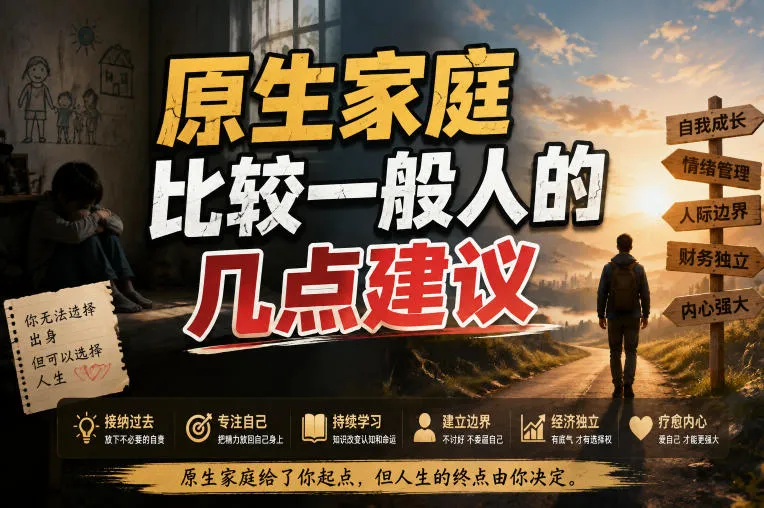 付费文章:给原生家庭比较一般人的几点建议-续财库