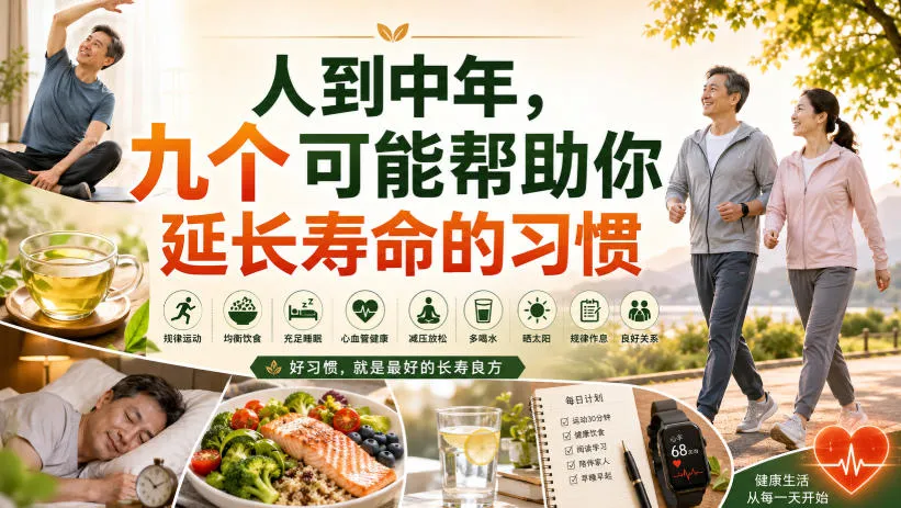 付费文章：人到中年，九个可能帮助你延长寿命的习惯-续财库