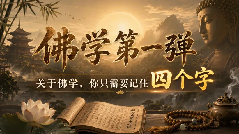 付费文章：佛学第一弹，关于佛学，你只需要记住四个字-续财库