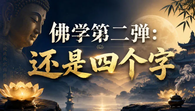 付费文章：佛学第二弹：还是四个字-续财库