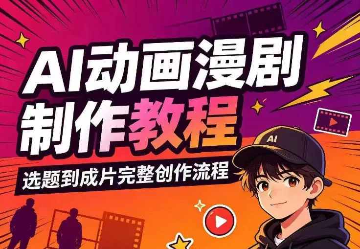 AI动画漫剧制作教程，从选题构思、分镜文案、AI绘图配音到剪映成片的完整创作流-续财库