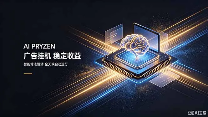 AI Pryzen 广告挂机｜24小时自动跑，日入300-500，新手零门槛-续财库