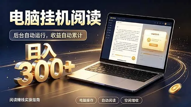 看小说也有收益？自动化流程，轻松日入300+-续财库