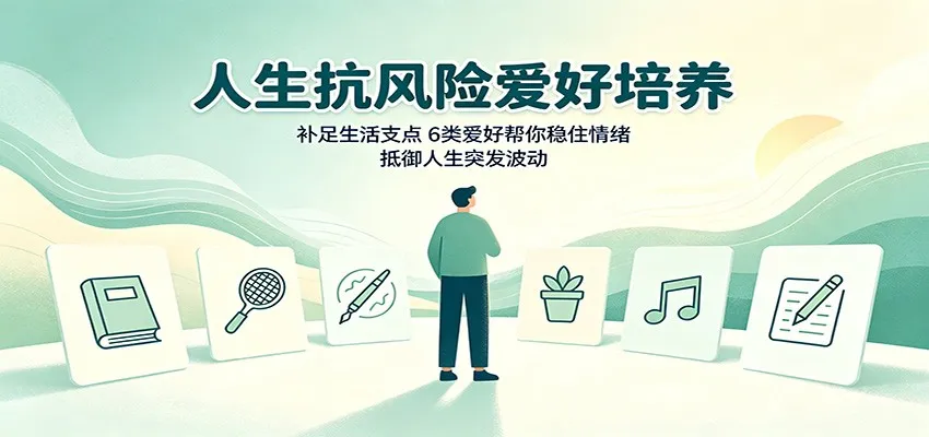 人生抗风险爱好培养：补足生活支点，6类爱好帮你稳住情绪，抵御人生突发波动-续财库