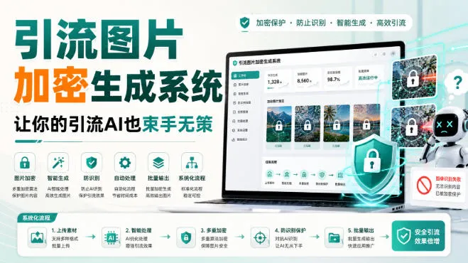引流图片加密生成系统，让你的引流AI也束手无策-续财库