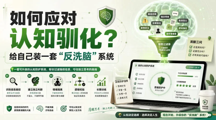 付费文章：如何应对认知驯化？给自己装一套“反洗脑”系统-续财库