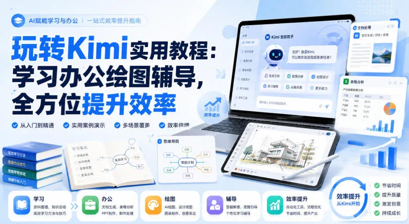 玩转Kimi实用教程:学习办公绘图辅导,全方位提升效率-续财库