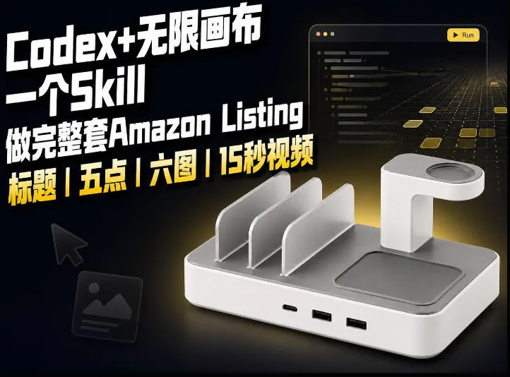 我用一个Codex Skill做完Amazon Listing：标题、五点、六图和视频全流程-续财库