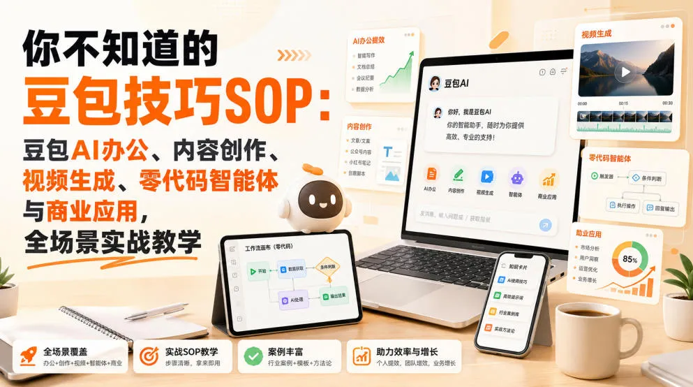 你不知道的豆包技巧SOP:豆包AI办公、内容创作、视频生成、零代码智能体与商业应用,全场景实战教学-续财库