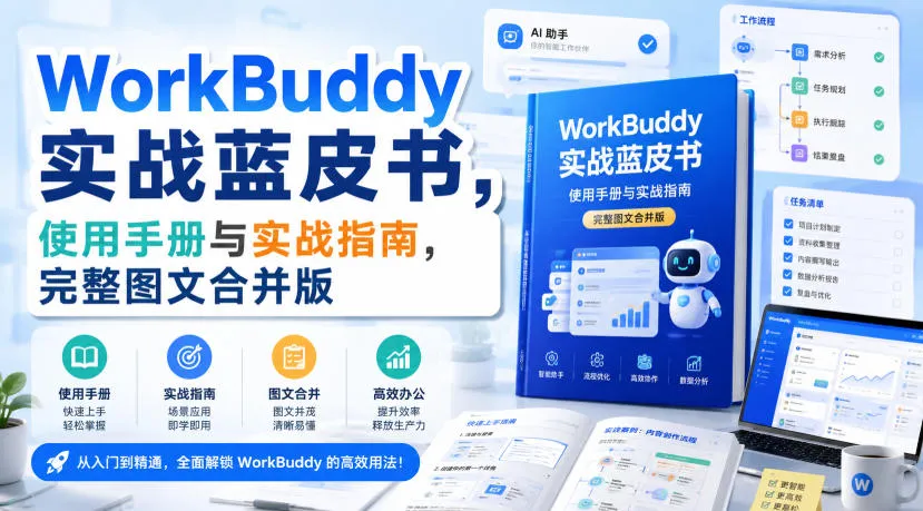 WorkBuddy实战蓝皮书,使用手册与实战指南,完整图文合并版-续财库