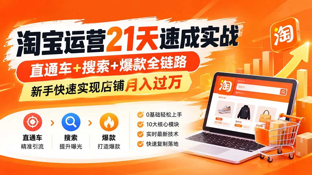 淘宝运营21天速成实战(更新8月-续财库