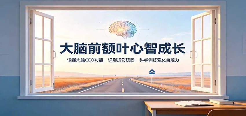 大脑前额叶心智成长:读懂大脑CEO功能,识别损伤诱因,科学训练强化自控力-续财库