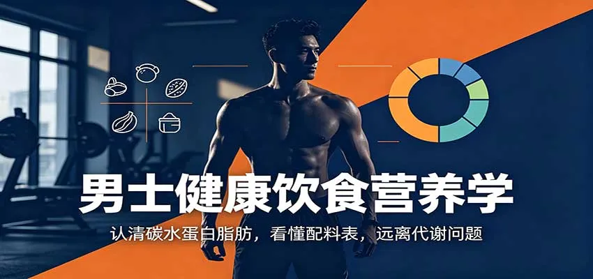 男士健康饮食营养学：认清碳水蛋白脂肪，看懂配料表，远离代谢问题-续财库