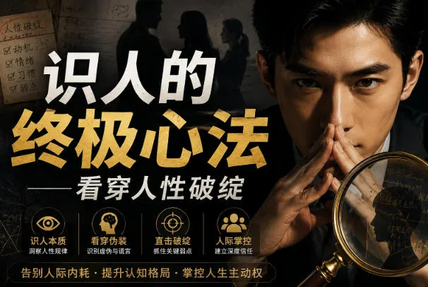 付费文章：识人的终极心法——看穿人性破绽-续财库