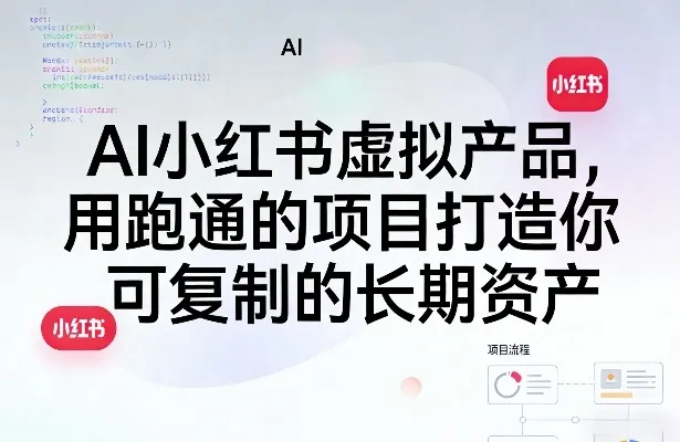 AI小红书虚拟产品，用跑通的项目打造你可复制的长期资产(更新0902)-续财库