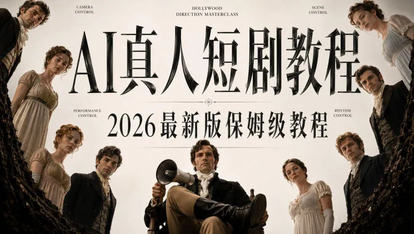 AI真人短剧制作全流程,AI视频大佬专为零基础研制的AI短剧教程,保姆级教程,新手一学就会!-续财库