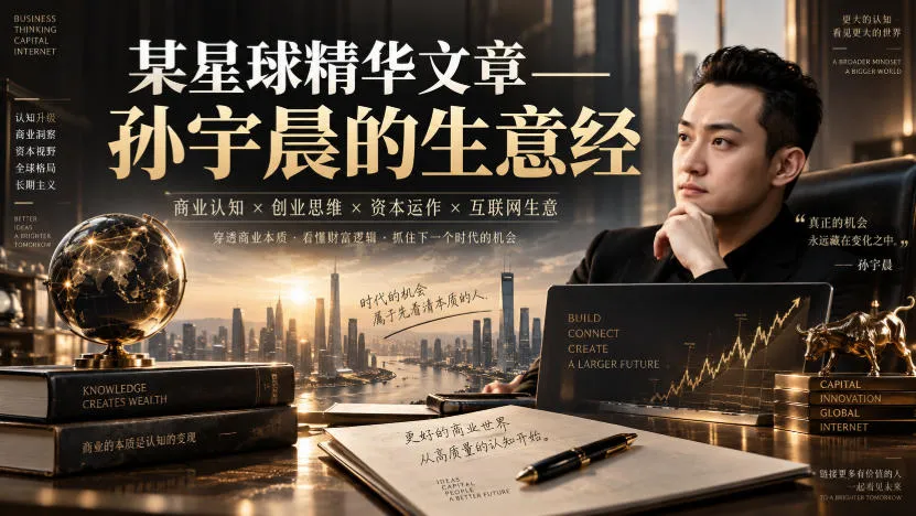 某星球精华文章——孙宇晨的生意经-续财库