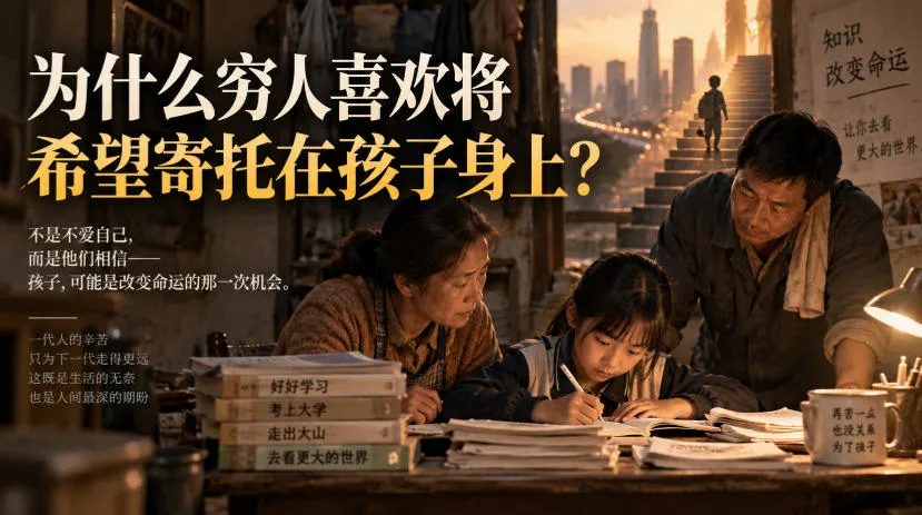 某社群精品文章:为什么穷人喜欢将希望寄托在孩子身上?-续财库