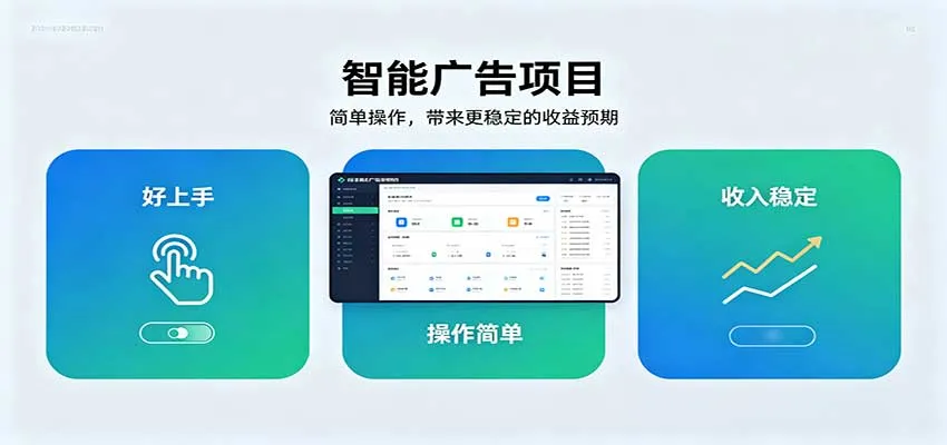 智能广告挂机项目,操作简单上手快,收益稳定可持续。稳定日入300+-续财库