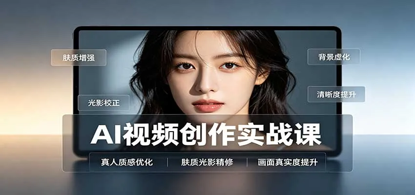 AI视频创作实战课:人物面部情绪调试,真人质感优化,提示词模板与变现方向-续财库
