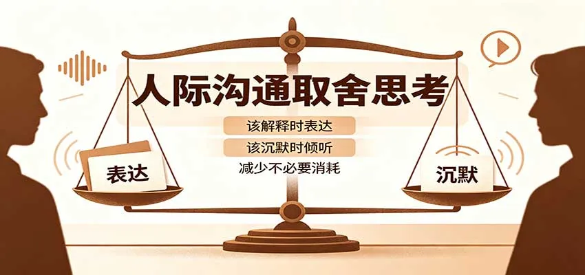 人际沟通取舍思考：分清解释与沉默边界，拿捏职场生活沟通分寸减少情绪内耗-续财库