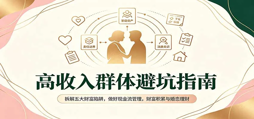 高收入群体避坑指南:拆解五大财富陷阱,做好现金流管理,财富积累与婚恋理财-续财库