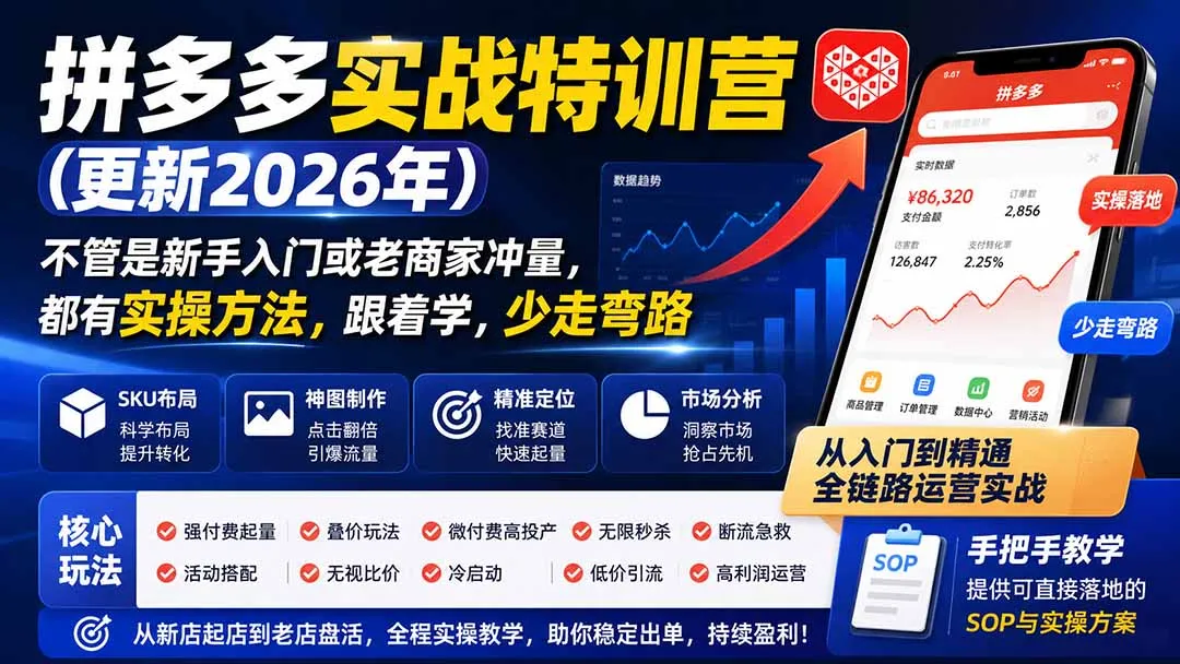 拼多多实战特训营(更新0917-续财库