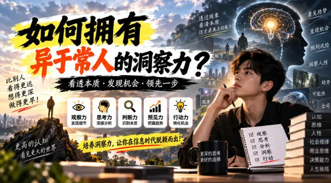 某公众号付费文章：如何拥有异于常人的洞察力？-续财库