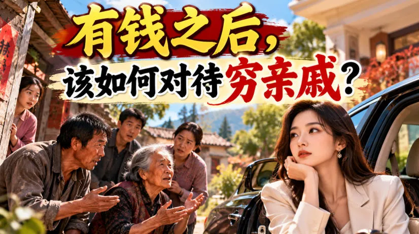 某公众号付费文章:有钱之后,该如何对待穷亲戚?-续财库