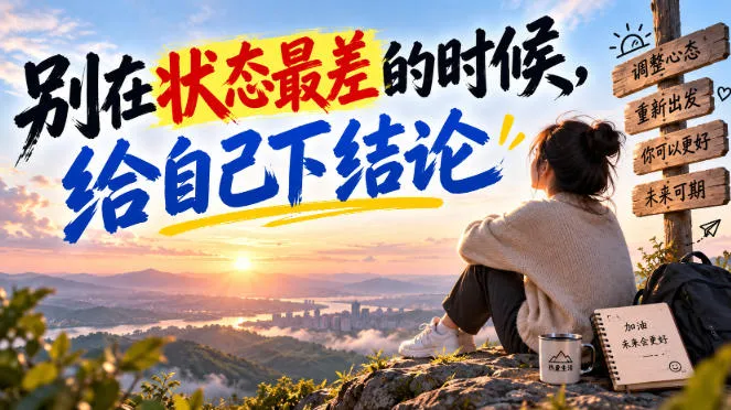 某公众号付费文章:别在状态最差的时候,给自己下结论-续财库