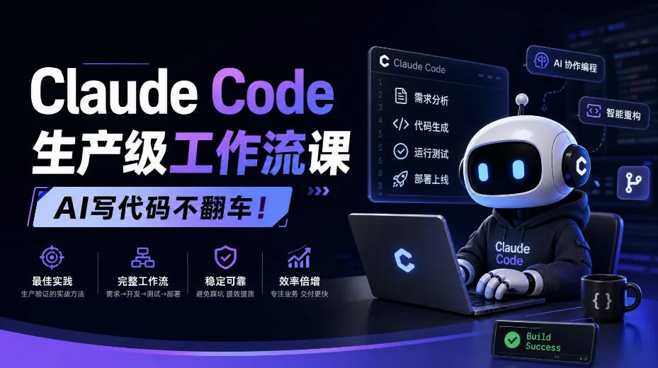 Claude Code生产级工作流课，AI写代码不翻车！【原创双语字幕】-续财库