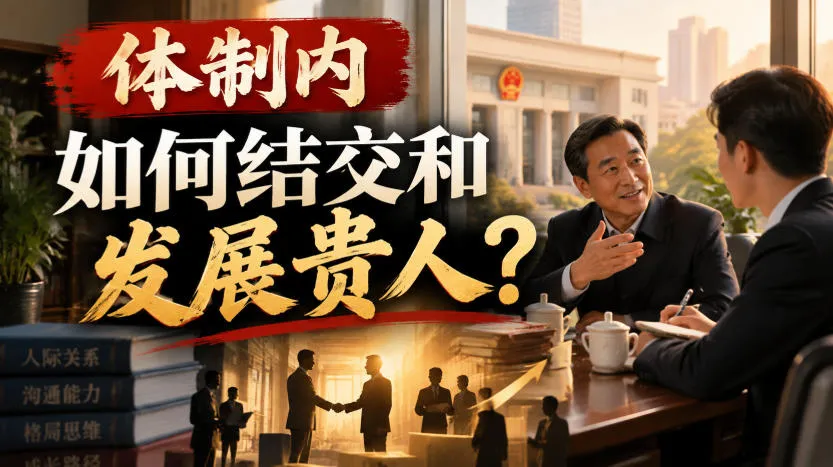 某公众号付费文章:体制内,如何结交和发展贵人?-续财库