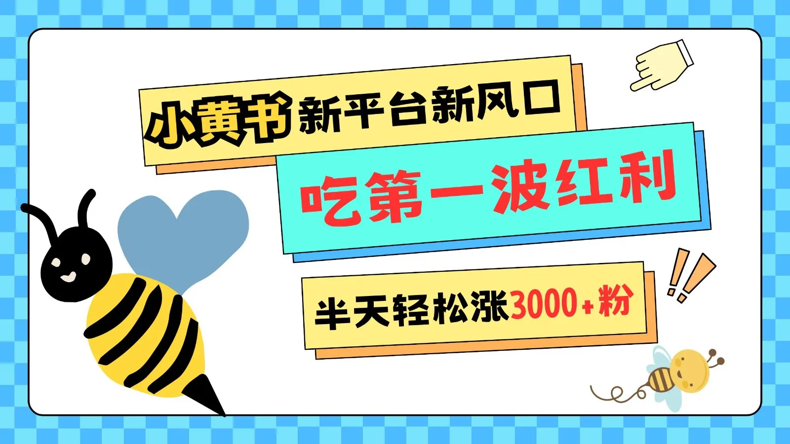 小黄书重磅来袭，新平台新风口，管理宽松，半天轻松涨3000粉，第一波红利等你来吃-续财库