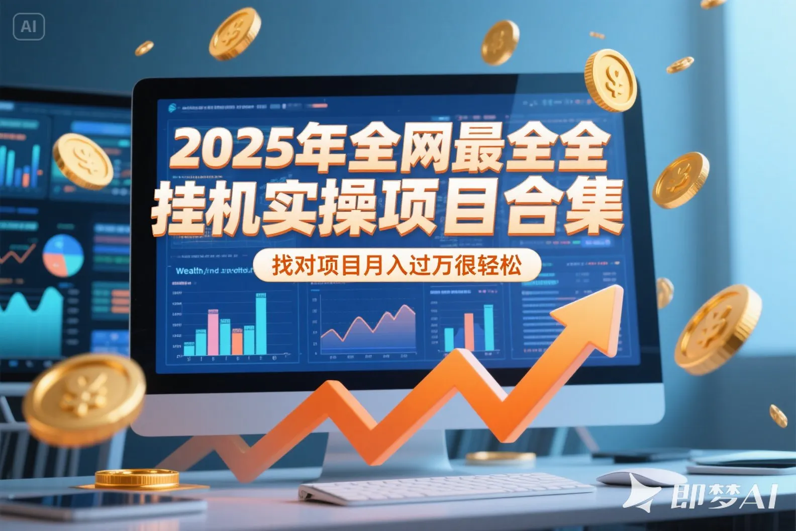 2025年挂机实操项目实操演练，挂机类型，AI直播类型，轻资产创业类型...-续财库