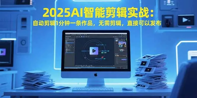 2025AI智能剪辑实战：自动剪辑1分钟一条作品，无需剪辑，直接可以发布-续财库