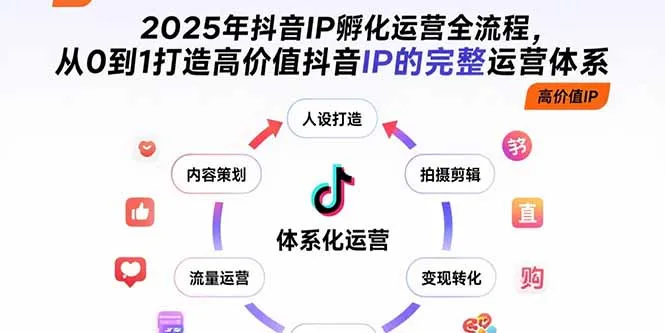 2025年抖音IP孵化运营全流程,从0到1打造高价值抖音IP的完整运营体系-续财库