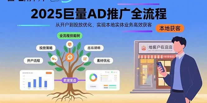 2025巨量AD推广全流程，从开户到投放优化，实现本地实体业务高效获客-续财库