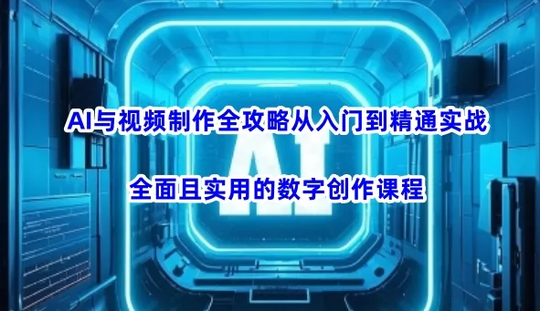 AI与视频制作全攻略从入门到精通实战,全面且实用的数字创作课程(更新3月)-续财库