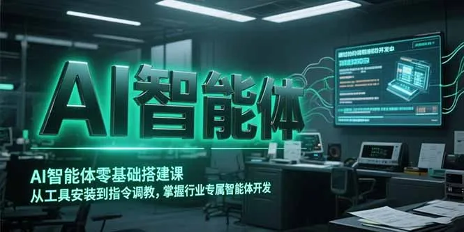 AI智能体零基础搭建课，从工具安装到指令调教，掌握行业专属智能体开发...-续财库