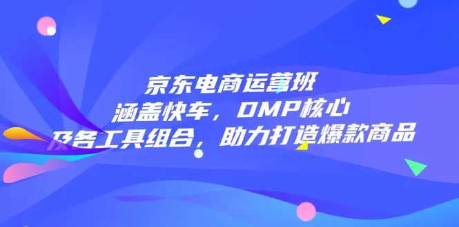 京东电商运营班：涵盖快车，DMP核心及各工具组合，助力打造爆款商品-续财库