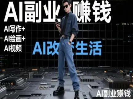 AI改变生活(Ai写作+AI绘画+Ai视频)，AI副业挣钱-续财库